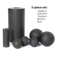 Ensemble de trois rouleaux en mousse EPP écologiques Kepler Hollow Column Peanut Ball pour le fitness, le yoga, la rééducation et l'entraînement musculaire