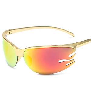 Gafas de Sol Deportivas Punk para Hombre y Mujer, Montura Media, Forma de Fuego, Gafas de Ciclismo - Product Image 1
