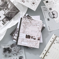 Mr. Paper Calendrier mensuel esthétique, planificateur de bureau pour la décoration et le suivi des notes