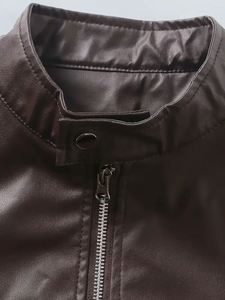 Chaqueta de Moda para Hombre con Envío Directo - Manga Larga, Cuello Alto, Cierre de Cremallera, Múltiples Bolsillos - Color Sólido, Forro de Poliéster - Product Image 3