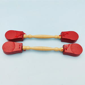 Castagnettes en bois à double extrémité pour enfants, instruments de rythme, claquettes pour enfants, vente en gros, instrument de percussion Orff - Product Image 2