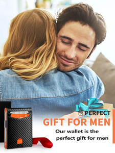 <span class=keywords><strong>Portafoglio</strong></span> <span class=keywords><strong>Verticale</strong></span> Minimalista Sottile da <span class=keywords><strong>Uomo</strong></span> con Fermasoldi ad Alta Elasticità, Capacità Extra Large e Blocco RFID - Idee Regalo Personalizzate - Product Image 6