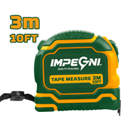 Ruban métrique en acier auto-bloquant recouvert de caoutchouc 3M 10FT bicolore anti-chute rétractable haute visibilité pour la construction