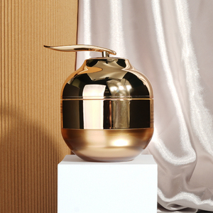 Bán buôn tùy chỉnh sang trọng mạ điện vàng vít hàng đầu đôi tường nhựa mỹ phẩm bao bì Jar container - Product Image 1