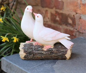 2 pièces d'ornements de <span class=keywords><strong>jardin</strong></span> personnalisés faits à la main, <span class=keywords><strong>colombes</strong></span> de l'amour debout en résine, décoration intérieure et extérieure, oiseaux, faune, <span class=keywords><strong>jardin</strong></span> éclatant - Product Image 6
