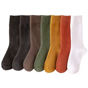 Autumn Winter Keep Warm Plus Thick Wool Terry Inside Soft Comfortable Socks