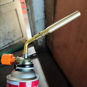 Antorcha de Gas portátil, pistola de llama de soldadura de butano, tubo de latón, soplete para acampar al aire libre, soplete de soldadura de Gas piezoeléctrico para acampar - Product Image 5