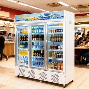 1-cửa thương mại làm mát không khí cơ khí kiểm soát nhiệt độ tủ lạnh hiển thị tủ cho bia Soda rượu vang đỏ thẳng đứng mát - Product Image 2