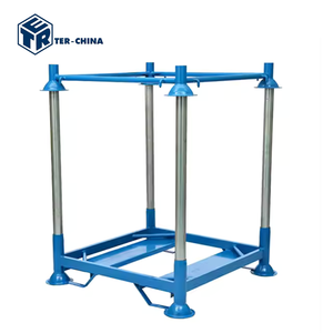 מדפי אחסון מסוג TER M6-1.0T לשקים גדולים, פלדה רכה Q235, קיבולת 1000 ק\\\"ג, ניתנים לערום, מדפי אחסון כבדים למחסן, צבועים באבקה - Product Image 3