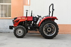 China 4WD Rueda Tractor agrícola Combustible diésel 70HP Potencia nominal Larga vida útil - Product Image 6