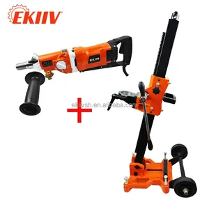 מקדחת יהלום על גלגלים F-180D 2200W בעלת 3 מהירויות, לשימוש רטוב ויבש, לעבודות בנייה וקידוח בבטון, עם מטחנה זוויתית. - Product Image 6