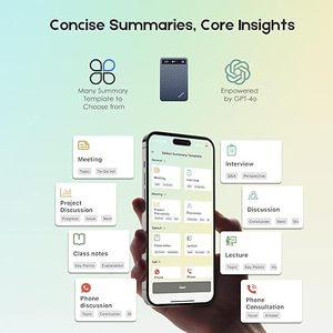 Grabadora <span class=keywords><strong>de</strong></span> Voz con IA ChatGPT5 OEM con Transcripción, Transcripción y Resumen por IA, Compatible con Grabadoras <span class=keywords><strong>de</strong></span> Audio en 147 Idiomas, 32/64/128 GB - Product Image 6