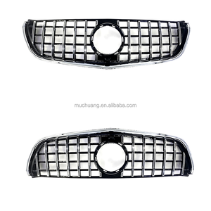 Merced/es-Ben/Z W447 V- CLASS VITO 2016-2019 Rejilla de barra delantera cromada ABS mejorada Estilo vertical Kit de carrocería Rejilla - Product Image 3