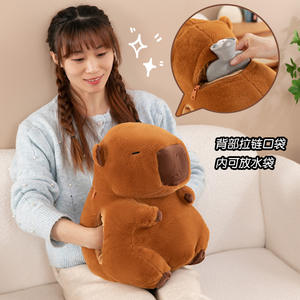 Linda Kapibala Warmes Hand kissen Niedliche Süße Plüsch puppe Taillen schutz Heißwasser beutel für Mädchen Winter geschenk für beste Freunde - Product Image 5