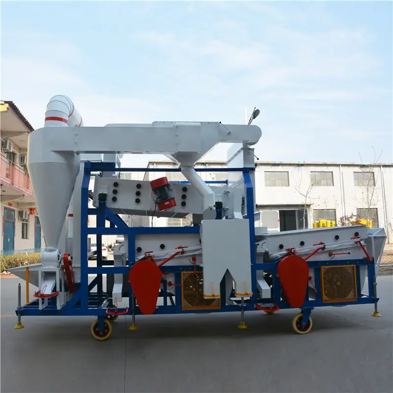चावल तिल के बीज प्रसंस्करण मशीन मोबाइल अनाज बीज सफाई ग्रेडिंग मशीन के लिए गेहूं मक्का धान गुरुत्वाकर्षण विभाजक मशीन