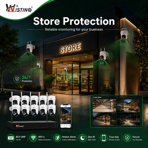 ระบบกล้องวงจรปิด Wistino <span class=keywords><strong>4</strong></span> ช่องทาง พร้อม DVR  ควบคุมผ่านแอป Tuya ชุดไร้สาย รองรับเสียงสองทาง กล้อง PTZ - Product Image 6