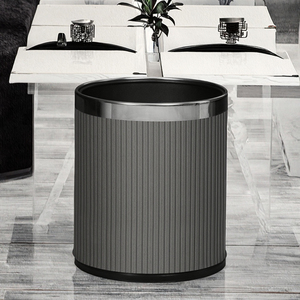 Hai lớp mở Top PP nhựa da 10L văn phòng nhà trang trí sắt trashcan lidless rác <span class=keywords><strong>bin</strong></span> cho chất thải giấy giỏ - Product Image 3