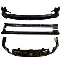 Kit Carrosserie Sport ABS Haute Qualité pour Voiture, Lame Avant, Lame Arrière, Jupes Latérales, Pare-chocs Noir Brillant pour MAZDA3 AXELA Berline 2020-2026