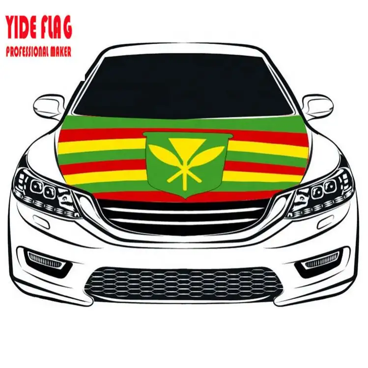 Hawaii Auto Hood Cover Vlag, Auto Vlag Motorkap Cover, Auto Cover Vlag Voor Reclame