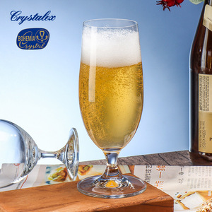 Crystalex Bohemia Crystal Beer Glass 201-300ml Lead Free High End Drinkware For Home Bar - Product Image 1