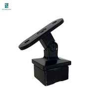 Support de main courante d'escalier réglable en acier inoxydable 304 316, finition satinée noire moderne ou noire mate