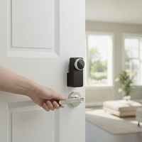Tuya Smart Lock Système de serrure biométrique sans fil pour porte en bois, acier et verre-Code de pêne dormant électronique contrôlé par application