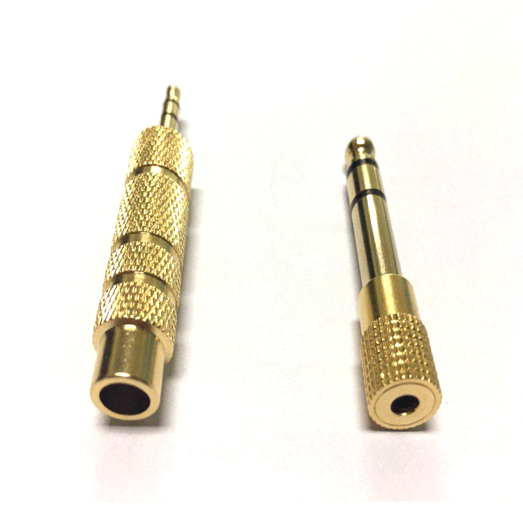 6.5MM Male to 3.5MM Female Jack Plug Audio Headset Microphone Guitar Recording Adapter 6.5 3.5 Converter Aux Cable Gold Plated