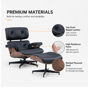 Chaise Longue in Vera Pelle di Lusso per <span class=keywords><strong>Ufficio</strong></span> e Soggiorno, Poltrona Chaise Longue per Interni, Set Lounge per <span class=keywords><strong>Ufficio</strong></span> - Product Image 3
