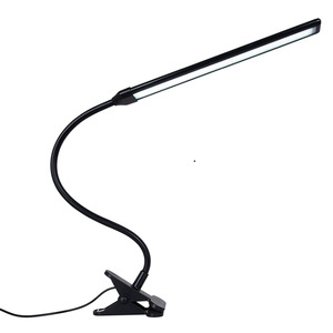 Lampe de bureau LED à pince pour la maison et le bureau - Bras flexible en métal à col de cygne, température de couleur réglable 2800K-6500K DC, design moderne - Product Image 4