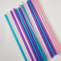 Pailles réutilisables décorées en gros, très demandées, 300 mm x 10 mm, en PP alimentaire pour gobelet de 40 oz