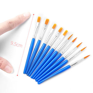 Pinceaux de peinture pour enfants à tête plate en nylon, pinceaux pour acrylique et aquarelle, pinceaux à <span class=keywords><strong>ligne</strong></span> fine, ensemble de pinceaux pour micro-<span class=keywords><strong>d</strong></span>étails - Product Image 1