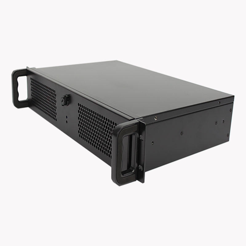 2Uショートサーバーケース奥行き280mm、3つのホットスワップベイ