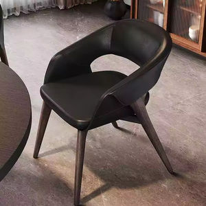 意大利豪华实木餐椅现代复古风格带扶手北欧设计风格卧室、酒店、别墅 - Product Image 4