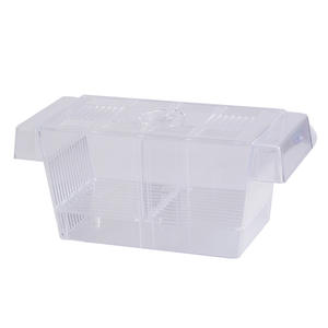 Caja de cría de peces de acuario, tanque de incubadora de criadero acrílico <span class=keywords><strong>con</strong></span> ventosas, Caja de aislamiento grande para peces de bebé, camarones <span class=keywords><strong>Betta</strong></span> - Product Image 5