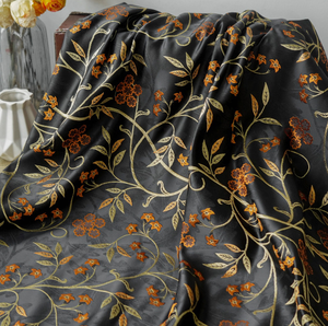 Nouvel arrivage de <span class=keywords><strong>tissu</strong></span> de <span class=keywords><strong>brocart</strong></span> jacquard multicolore <span class=keywords><strong>au</strong></span> mètre <span class=keywords><strong>tissu</strong></span> de <span class=keywords><strong>brocart</strong></span> de fleurs métalliques haut de gamme en polyester pour vêtements de femme - Product Image 2