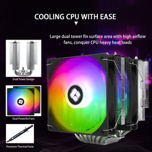 Refroidisseur de processeur à double tour Thermalright Phantom Spirit 120 SE, compatible LGA115X/1200/1700 AM4/AM5, <span class=keywords><strong>ventilateur</strong></span> de refroidissement pour <span class=keywords><strong>PC</strong></span>, dissipateur thermique pour ordinateur - Product Image 5