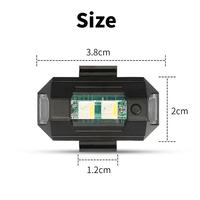 Luces Estroboscópicas de Dron para Motocicleta, Luz Led Usb Anticolisión para Bicicleta, Avión, Vuelo Nocturno, Mini Luz Intermitente de Señal de Advertencia