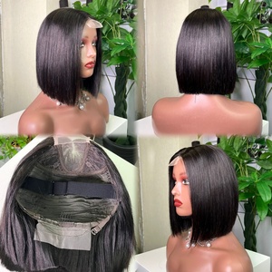 Perruque Bob 100% Cheveux Humains Naturels SDD Vietnam Lisse Baguette avec Fermeture en Dentelle 2x6 Style Kim K – Vente en Gros - Product Image 5