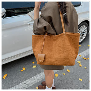 Sac fourre-tout rétro en daim brossé pour femme, nouveau modèle 2025, grande capacité, sac à bandoulière de haute qualité, sac de voyage extérieur, sac de maman - Product Image 3