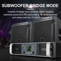PX1500 amplificateur de puissance audio numérique professionnel de haute qualité classe D 2 canaux 1500W * 2 pour les performances de scène de karaoké