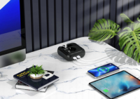 Enchufe de salida de datos ocultos de escritorio de alimentación de la UE con Carga rápida Usb-c