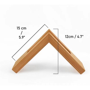 Memory Wooden Triangular Tissue Holder Free <b>Standing</b> Modern Design For Hotels Restaurants Guesthouses - Product Image 3