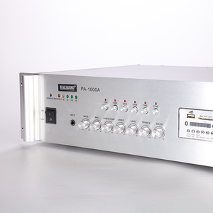 Amplificatore Domestico JBHKJ PA-1000A 1CH 1000W con Alimentazione AC, Classe D, 70V/100V, USB per Radio FM, Uscita 4-16 Ohm, in Lega di Alluminio - Product Image 1