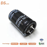 Condensateur électrolytique en aluminium DScon Snap-in 100V 4700uF 30*50mm, tolérance 20%, haute température, adapté au contrôle industriel