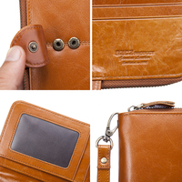 Dompet Wanita Kulit Asli HUMERPAL, Dompet Koin Wanita Branded Mewah, Dompet Panjang Wanita, Dompet Clutch Mewah
