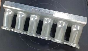 Алюминиевый впускной коллектор на заказ, промышленный дизайн, Прецизионная 5-осевая обработка с ЧПУ, автомобильные впускные коллекторы выхлопной трубы двигателя - Product Image 3