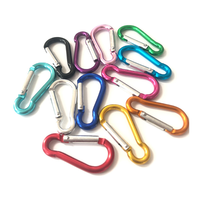 Vente chaude 2021 : Mousquetons en aluminium 67x36mm, forme plate en D, design moderne de haute qualité, couleurs personnalisées pour bouteilles, sacs et chargeurs
