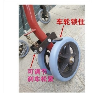 Senior Shopping <b>Cart</b> Four Wheel <b>Foldable</b> Mobility Aid With Brake Adjustment For Elderly Grocery Use - Product Image 1