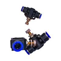 Raccord rapide pneumatique SA avec valve de régulation pour tube de conduite d'air 4 6 8 10 Connecteur de tuyau d'air unidirectionnel