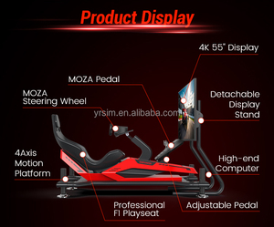 Renixsim Operado por monedas 9D Virtual Race Car Sim Racer Simulator MOZA <span class=keywords><strong>F1</strong></span> Racing's Top-tier Racing Simulator - Product Image 3